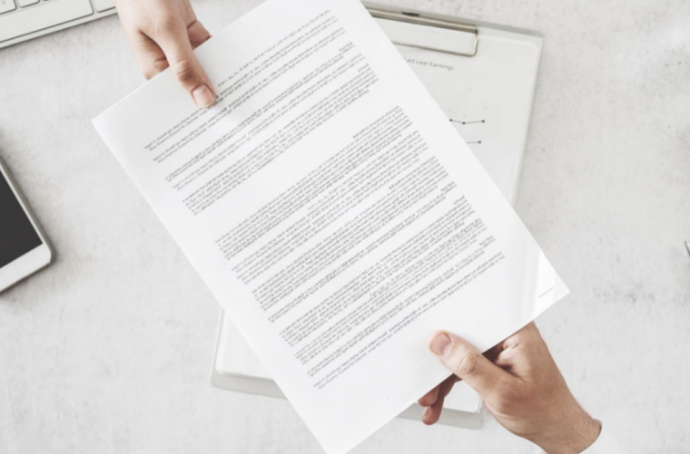 Documentos necessários